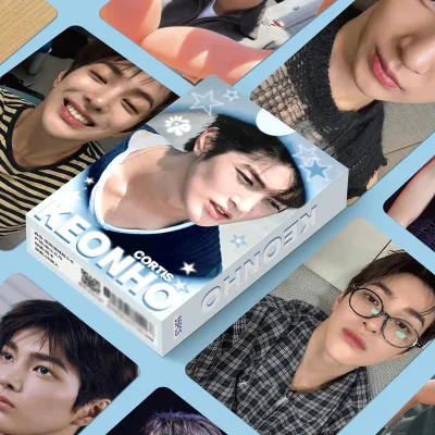 YF 55PCS/Set CORTIS KEONHO LOMO Card GREENGREEN Postcards Collection KPOP Star Peripheral FY