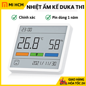 Đồng hồ đo nhiệt độ và độ ẩm XM Duka TH1 nhiệt ẩm kế TH1 Duka cảm biến đo nhiệt độ và độ ẩm trong nhà bảo hành 6 tháng