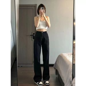#CYGY#👖กางเกงยีนส์ ✨ สไตล์เกาหลี ✨ ทรงขากระบอกขาไม่บาน สียีนส์อ่อน/ยีนส์เข้ม เนื้อผ้าดีระบายอากาศใส่สบาย
