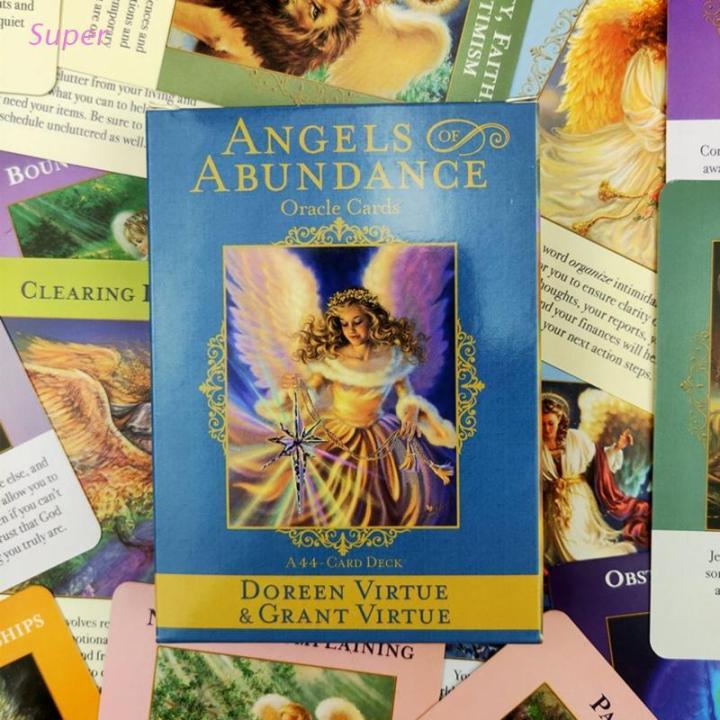 Angels Of Abundance Oracle Cards Full English 44 Cards Deck Tarot ...