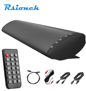 EsHi Home Theater Wireless Bluetooth Speakers Computer TV Sound Bar Subwoofer Speaker+Remote Support RCA AUX TF USB OPT input