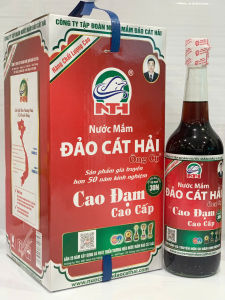Nước Mắm Cao Đạm Cao cấp 30 độ đạm Hộp 4 chai 650ml/chai
