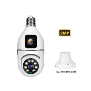 Bulb Lamp Wireless IP Camera Wifi 1080PH Panoramic FishEye Home Security CCTV Camera 360 Degree Night Vision Support 64GB