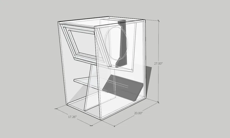 Skema Box Cerwin Vega D12 MCV BOX D12 Modified Cerwin Vega Speaker