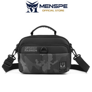 MENSPE Men’s Shoulder Bags Stylish Cross Body Bag Casual Lightweight Messenger Bag Large Capacity Waterproof Oxford Cloth Leisure Sport Street Bag Camouflage Color Blocking Travel Bag Outdoor Riding Bag For Men