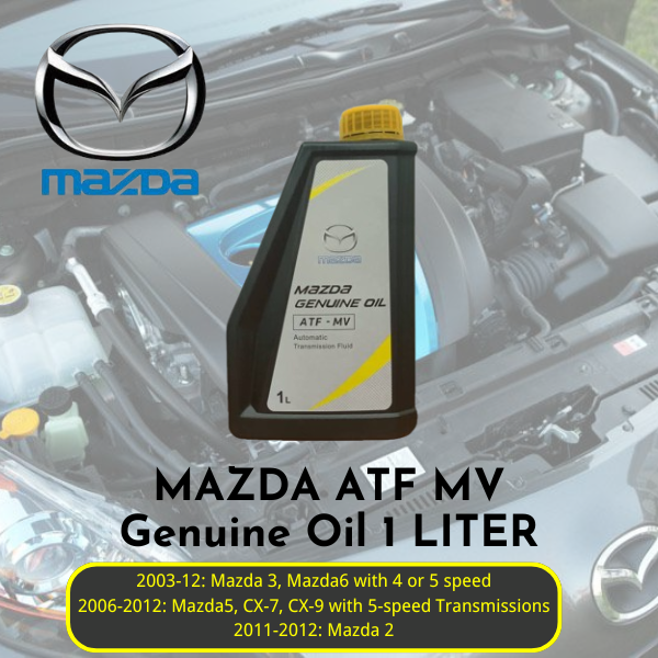 MAZDA MV ATF YELLOW 1 LITER (NK001-W0-47L) (Mazda genuine) | Lazada