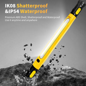 AE New COB Long Magnetic Work Light USB Rechargeable work light with hook white and yellow light for car repair