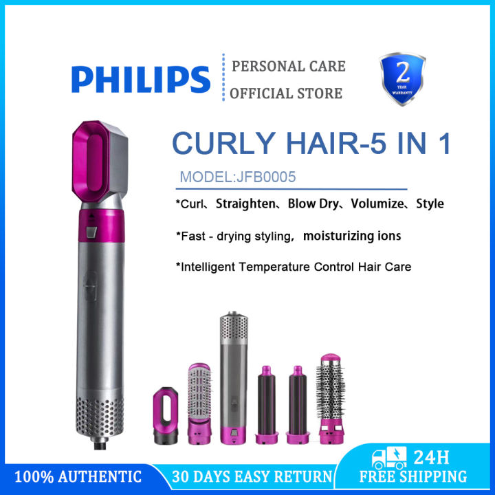 100 Original Philips Multifunction 5 in 1 Hair Curler Blower Dryer