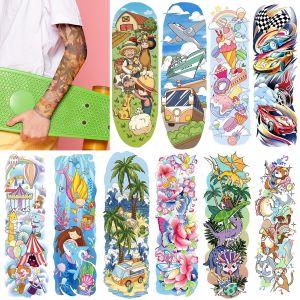 EMOME Full Half Tattoo Sleeves for Kids 66 Sheets Kids Tattoos Temporary for Girls Boys Space Donut Mermaid Themed Fake Tattoos Stickers for Kids Party Favors Supplies