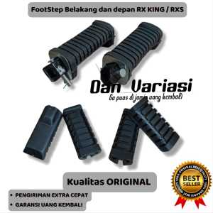 FOOTSTEP RX KING F1ZR/PIJAKAN KAKIMOTOR DEPAN DAN BELAKANG UNIVERSAL RX-KING RXS WARNA HITAM -GFR-
