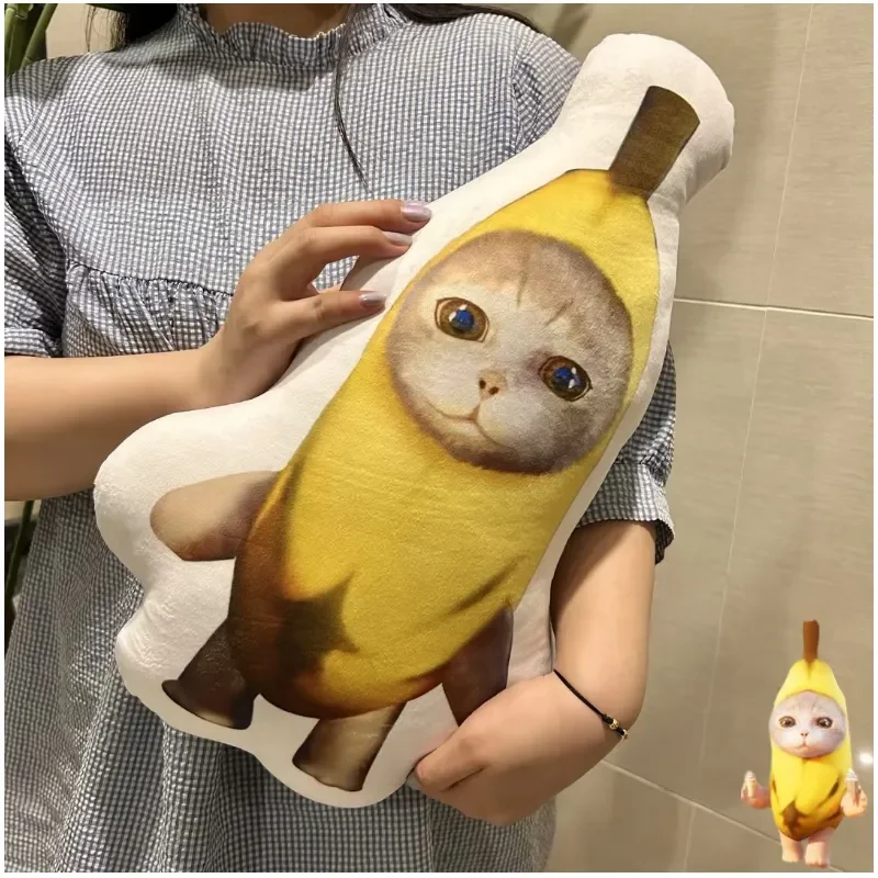 Cat in best sale a banana plush