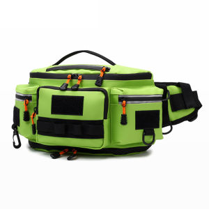 Fishing Lure Waist Bag Multi-pockets Fish Chest Bags Outdoor Hiking Cycling Running Rig Pouch Large Sports Hunting Fanny Pack