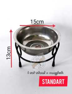stand wadah makan kucing | mangkok wadah makan hewan peliharaan | wadah makan anjing