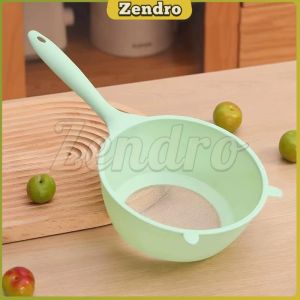 ZEO Rice Washing Spoon Plastic Fruit Vegetable Drain Basket Soy Milk Filter Kitchen Colander 1Pcs