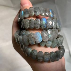 rainbow labradorite stone mookaite morganite quartz tiger eye flourite citrine beads bracelet natural gemstone bangle