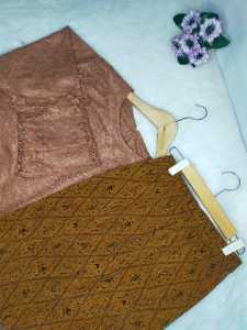 LESTARIJAYA Kebaya Set Zulfa Jumbo Bahan Brokat Super Jumbo XL XXL XXXL