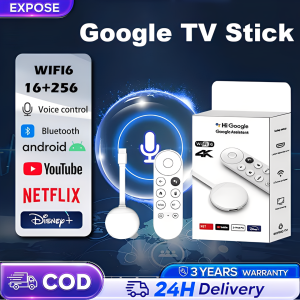 EXPOSE TV Stick 4K GOOGLE 14.0 Chromecast Voice Remote Netflix YouTube Disney+ Bluetooth Media Player
