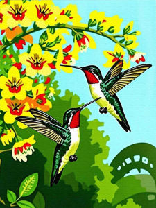 ORFON / Paint By Numbers With Frame / Colorful parrot / Digital Oil Painting / coloring pictures / DIY Painting / Canvas Painting / Number Painting / Acrylic paint /Wall Decoration