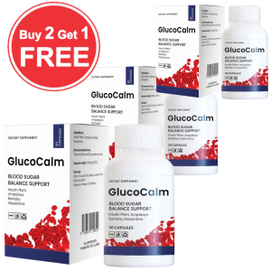 Authentic GlucoCalm 30 Capsules | Diabetic Support | Helps Balance Blood Sugar | Improved Blood Glucose Control