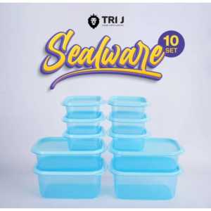 TOPLES SEALWARE TRI J WARNA SET ISI 10 PCS - TOPLES PLASTIK PENYIMPANAN MAKANAN JAJAN BPA FREE