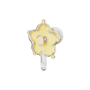 FIRST SONG พลาสติก ที่ให้อาหารนกแบบหมุน ฟังก์ชันการแทะ รูปทรงดอกไม้ ของเล่นนกแบบโต้ตอบ ของเล่นป้อนอาหาร ปรับได้ ของเล่นนกแก้ว ใช้กรงนก