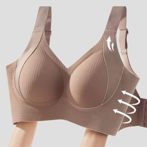 High-quality Adjustable Underwear For Women With Large Breasts Small Size Trace-free Breasts No Steel Rings Womens Bra