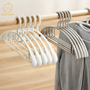 Dear Home ไม้แขวนเสื้อพลาสติก ไม้แขวนเสื้อ ขอบพลาสติกกันลื่น ไม้แขวน ที่แขวนเสื้อ ที่แขวน