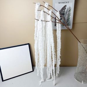 SPDD Yarn Amaranthus Artificial Hanging Plant Multicolor Ornament Simulated Amaranthus Caudatus Beautiful Photo Props Hanging Amaranthus Flowers European Wedding Decoration