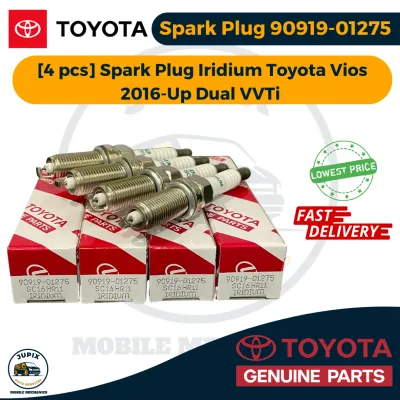 4 PCS Toyota Spark Plug Iridium | Toyota Vios 2016-Up Dual VVTi [90919-01275]