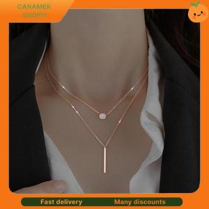 ❣️❣️❣️ Silver Pendant Necklaces Geometric Square Necklace Simple Women Fashion