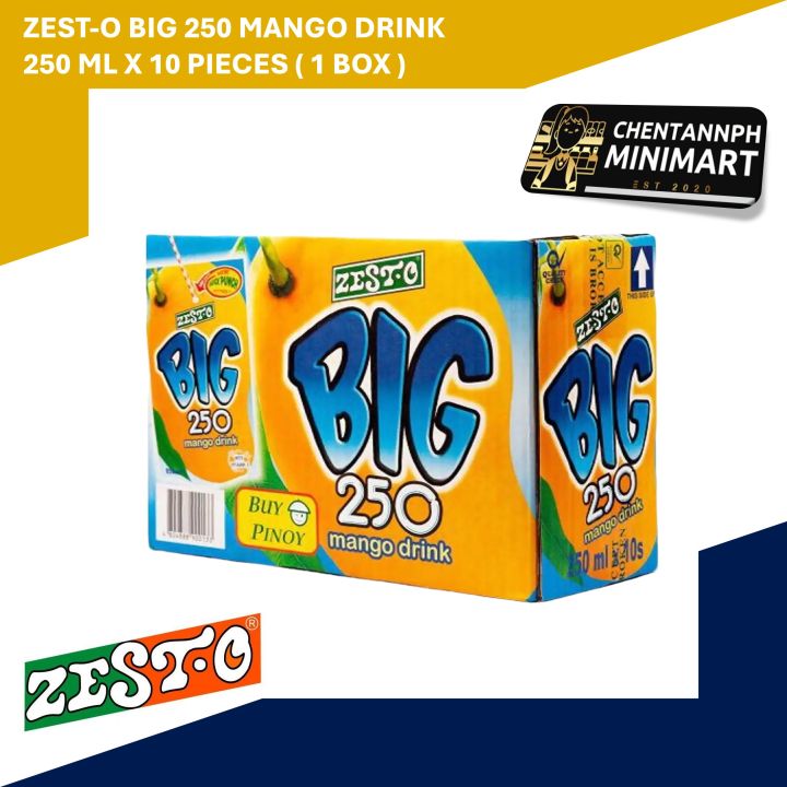 ZEST-O Big 250 Healthy Juice Drink With Vitamins C 250 mL x 10 pieces ...