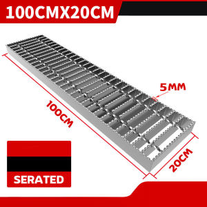 Galvanized Ditch Steel Grating Floor Drain Industrial Commercial Grille Plate Trench Cover Plate Step Grind Heavy Duty
