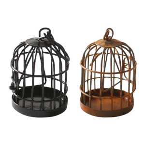 Realistic Bird Cage Miniatures Educational Toy Lovely Birdcage Miniatures Cute Birdcage Room Office Cab Decors