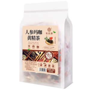 {Buy 4 Free 1 teapot} Ginseng Maca Polygonati Rhizoma Tea 250g(25Packs) men s gas station/nourish kidney&essence/invigorate spleen人参玛咖黄精茶 250g(25小包) 男士加油站/补肾/健脾