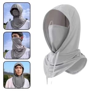 Warm Hoodie Hat Winter Men Women Hat Thermal Polar Fleece Balaclava Hat Hooded Neck Warmer Hike Cycling Windproof Hat