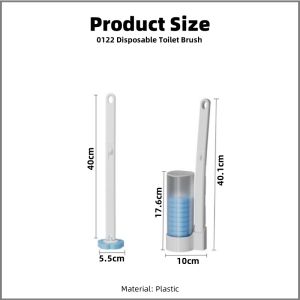 【i.Rumah】Disposable Toilet Brush Set For Toilet Household WC Wall-Mounted