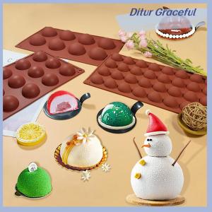 Ditur 1 PC Baking Tray Pastry Mold Silicone Mold Chocolate Ball Mold Silicone Mold Lollipop Cake Mold kitchen Baking Tools