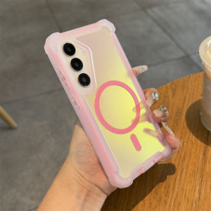 【Super low price】Shockproof Magnetic Double Laser Case for Samsung Galaxy S26 S25 S24 S22 Ultra S23 Plus Wireless Charge Armor Protective Cover