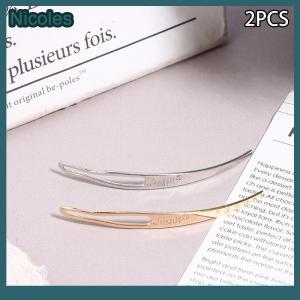 [Nicoles] 2PCS Interlocking Tools For Locs Deadlocks Needle Blonde Interlocking Hair Needles Easylocks Crochet Tool Crochet Needle Hook
