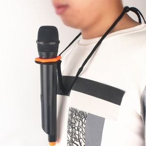 DUDAN Hands Free Neck Microphone Holder Adjustable Magic Tricks Microphone Holder Magic Accesiores Mentalism Mic Holder Stand Magician