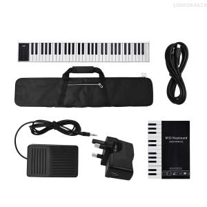 [ammoon]61 Keys Digital Electronic Piano Keyboard MIDI Output 128 Tones 128 Rhythms 14 Demo Songs Recording Programming Playback Tutorial with Sustain Pedal Built-in Stereo Speakers Headphone Speaker Output Built-in Battery