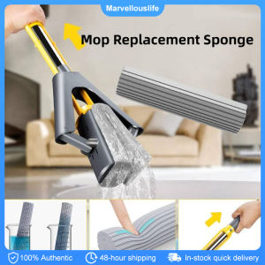 【In stock】Mop Replacement Sponge PVA Foam Rubber Squeeze Mop Head Super Water Absorbent