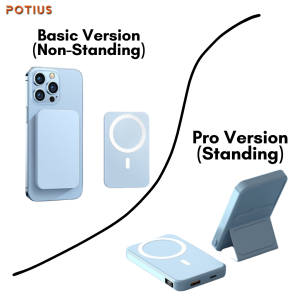【𝟮𝗫 𝗙𝗔𝗦𝗧𝗘𝗥】10000mah 22.5W Fast Charging Magnetic Wireless Powerbank & Phone Stand Compatible With iPhone Samsung & Others