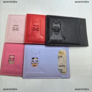 [COD] quanchufjia ที่หนีบบัตรประจำตัวนามบัตรหนังสไตล์ตัวละครแบบมีช่องใส่การ์ดหลายช่องใส่การ์ด