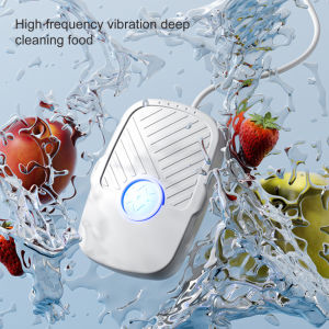 Protable Ultrasonic Food Cleaner Fruit Vegetable Washing Machine Wireless Food Purifier Compact Design Cleaning Tool For Home