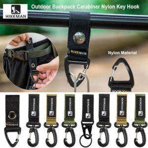 POPULAR X 2pcs ไนลอน คาราบิเนอร์สำหรับเป้สะพายหลังกลางแจ้ง หลายฟังก์ชัน หลายสไตล์ หัวเข็มขัดสำหรับตั้งแคมป์และปีนเขา คุณภาพสูง หัวเข็มขัดแขวนรูปสามเหลี่ยม