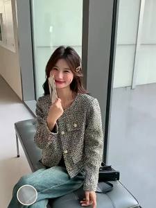 Shipped from China [BIN] French high-end small fragrance style jacket for women in spring and autumn 2025 New Hot-Selling High-End Elegant Socialite Early Autumn Top