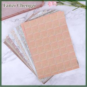 Fanzi 1:12 Dollhouse Miniature Floor Wall Paper For Dolls House Room Furniture Decor