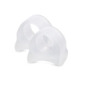 SRIEI 2PCS นิ้วเท้าซิลิโคน Toe Bunion ปกป้องเท้าดูแลกระดูกและข้อที่คั่นนิ้วเท้าตัวแยกนิ้วเท้าแผ่นแก้ไขเครื่องมือการดูแลเท้า