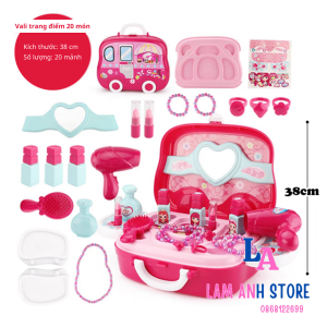 Đồ chơi hộp trang điểm 15 món Lam Anh store đồ chơi cho bé gái